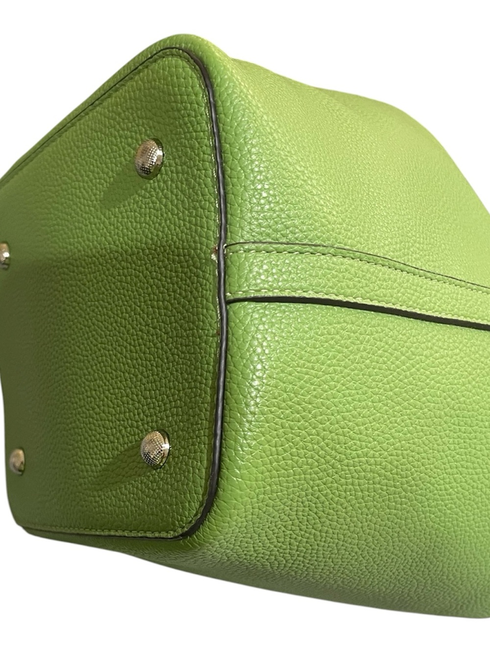 Kadynow Green Bucket Tote Lock Bag Horse Charm Quiet Luxury NWOT - Picture 10 of 11